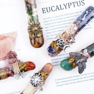 Nouvelle arrivée méditation guérison avantages matériau mixte <span class=keywords><strong>cristal</strong></span> gravier <span class=keywords><strong>pierre</strong></span> dérive bouteille pour cadeau d'Halloween - Product Image 2