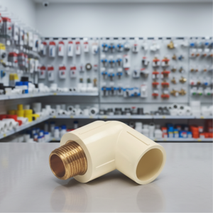 ข้อต่อข้อศอก CPVC ขนาด 50 มม. สำหรับตัวเมีย ทนทาน มาตรฐาน PP-R ASTM D2846 รับแรงดันสูง แข็งแรง ป้องกันการรั่วซึม ผิวขัดเงา - Product Image 1