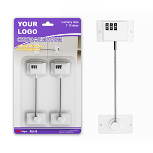 FABE M316 Child Safe Combination Refrigerator &amp; Mini <strong>Fridge</strong> <strong>Lock</strong> ABS + TPE Material for Cabinet/Drawer and Household Use - Product Image 1