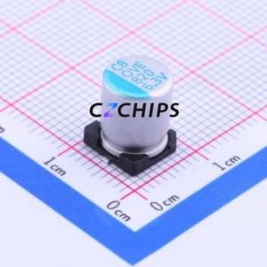 Condensador Sólido SMD OVE821M0JTR-0810, D8xL10mm (Capacitancia: 820uF) (Precisión: 20%) (Voltaje Nominal: 6.3V) - Product Image 1