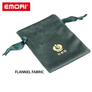 OEM Soft Touch Flannel Jewelry Pouch for Travel Gift Packaging Earrings Necklaces Rings <b>Bracelets</b> - Product Image 3