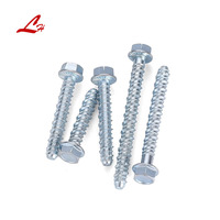 Jeu de vis autotaraudeuses métriques M6-M12 Boulon d'ancrage autotaraudeur hexagonal Ciment de béton Vis autotaraudeuse Clou d'expansion