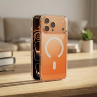 Coque Premium Transparente en TPU et PC pour iPhone 17 18 Pro Max, Compatible avec la Recharge Magnétique, Antichoc