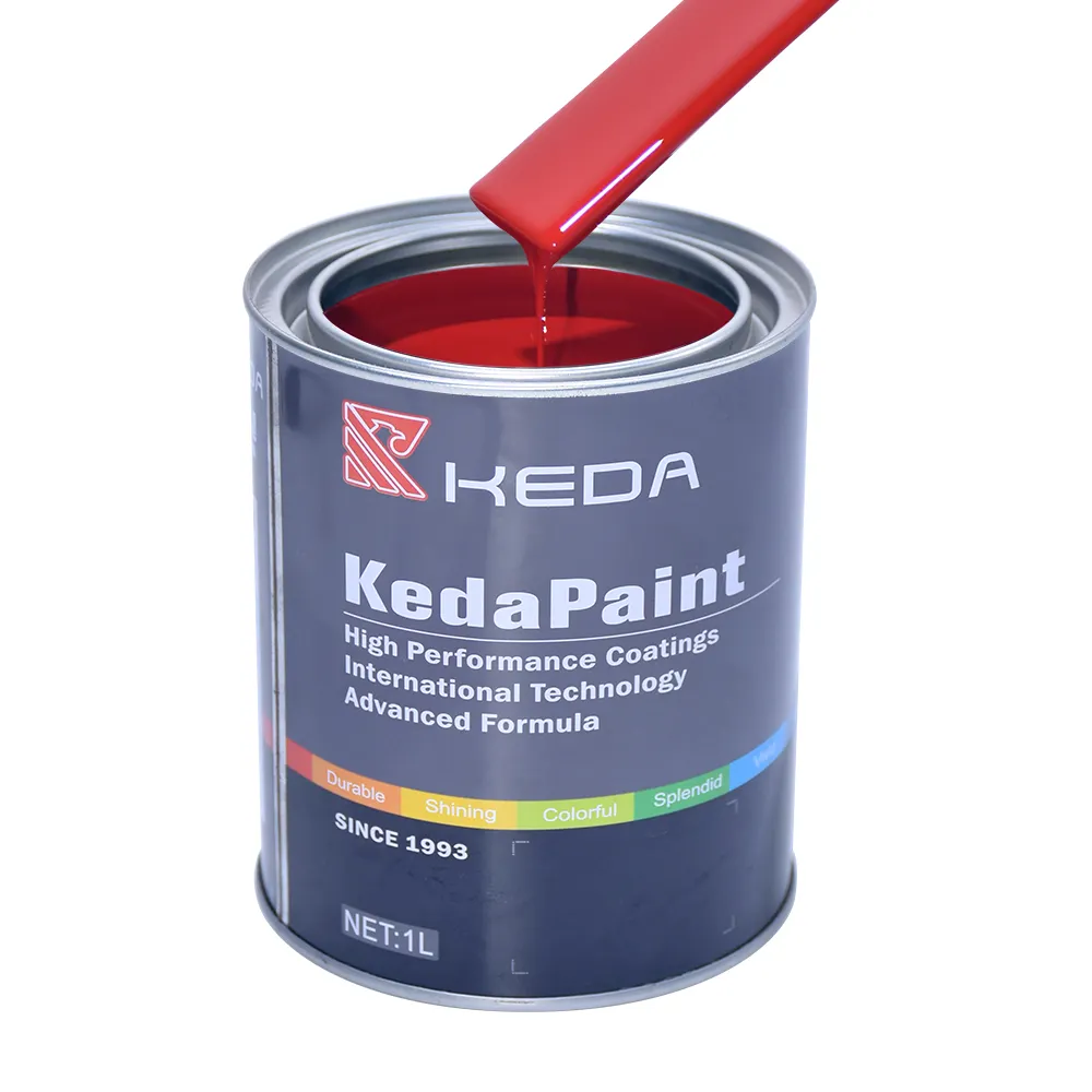 KEDA-pintura de coche, marca China, 1K/2K, colores sólidos, Perla/metal