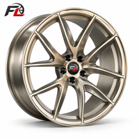 Jantes forgées monobloc 10 branches couleur bronze usé, face usinée, 18, 19, 20 pouces, 5x120 pour BMW, Audi, Benz