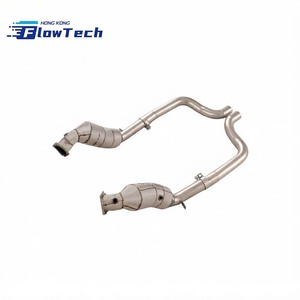 ท่อดาวน์ไปป์สแตนเลส 304 คุณภาพสูงสำหรับ Porsche Panamera 970 970.1 970.2 3.6 4.8L ไหลเวียนสูง ติดตั้งได้โดยตรง - Product Image 5