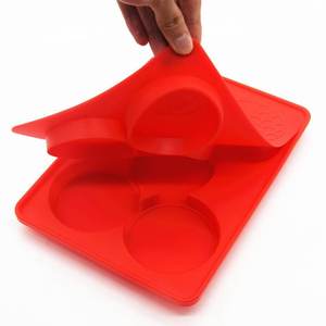 5 <span class=keywords><strong>grille</strong></span> <span class=keywords><strong>ronde</strong></span> boulette de viande pain presse moule galettes congélateur Silicone stockage conteneur maison cuisine cuisson pâtisserie outils personnalisés - Product Image 3