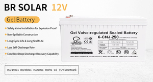 Baterías Solares <span class=keywords><strong>de</strong></span> Plomo-Ácido Selladas <span class=keywords><strong>de</strong></span> Larga Duración, 12V 250Ah, Batería <span class=keywords><strong>de</strong></span> <span class=keywords><strong>Gel</strong></span> UPS Libre <span class=keywords><strong>de</strong></span> Mantenimiento <span class=keywords><strong>para</strong></span> Uso Doméstico - Product Image 3