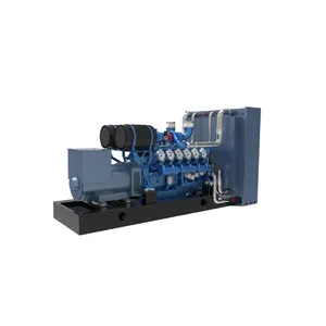 Generator Super diam, set generator gas alami pendingin air 6 silinder 400kw 500kva