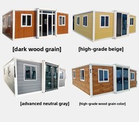 Maison conteneur moderne extensible et respirante, maison préfabriquée modulaire, structure en acier pliable de 20 pieds et 40 pieds pour hôtel, complexe hôtelier, glamping