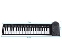 Piano à clavier pour tous les âges, 49 touches, portable, rechargeable, piano électronique à rouler à la main, piano à rouler à la main avec haut-parleur intégré