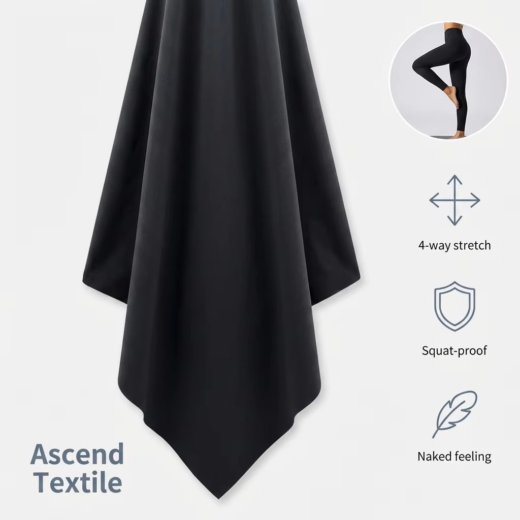 76% Nylon 24% Spandex Knitted 170gsm Interlock 30/30 Full-Dull Naked Sensation Material for Activewear