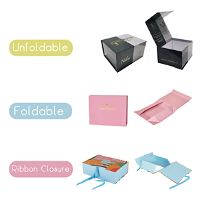 Custom Eco Friendly Valentine's Day Gift Box <b>Large</b> Christmas Gift Box Luxury Gift Box with Linen Surface - Product Image 2