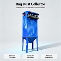 Nouveau dépoussiéreur industriel à filtre à poches, efficacité de 99 %, système de boîte à air personnalisable, éjecteur étoilé pour l'exploitation minière et le ciment