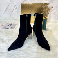 Nouvelles bottes pour femmes à talons hauts, bottes printemps-hiver, chaussures pour femmes