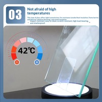 Verre trempé de haute qualité sur mesure, verre flotté ultra clair, prix d'usine