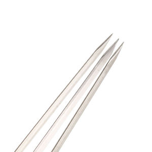 Vente en gros 33CM bâtonnet de Brochettes de Barbecue en acier inoxydable, bâton de Brochettes de Barbecue réutilisable avec manche en bois - Product Image 6