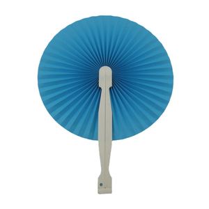 Abanico Plegable Blanco Personalizado con Logotipo para Bodas, Abanico en Blanco para el Verano - Product Image 3