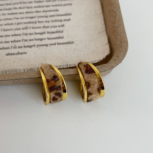 Pendientes con Estampado de Leopardo, Diseñados para Mujer, Pendientes Elegantes y a la Moda - Product Image 1