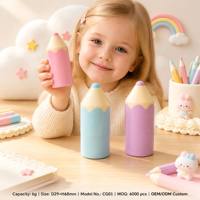 ISMAN Tubo de Bálsamo Labial Mini en Forma de Lápiz, Envase Vacío de Plástico Giratorio para Niños, Embalaje Cosmético al por Mayor con Logotipo Personalizado