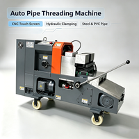 Máquina Automática CNC para Roscado de Tuberías, Control CNC, Máquina para Fabricación de Roscas NPT BSPT para Producción de Conectores de Tuberías, Codos y Tés