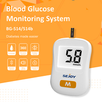 Medidor de glucosa en sangre digital Sejoy Venta al por mayor One Touch Standard Mentor Glucómetro sin aguja en sangre