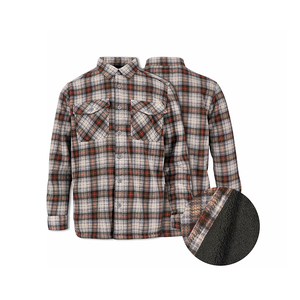 OEM ODM personalizzato elegante e confortevole autunno in <span class=keywords><strong>pile</strong></span> polare a <span class=keywords><strong>quadri</strong></span> da <span class=keywords><strong>uomo</strong></span> a <span class=keywords><strong>quadri</strong></span> manica lunga camicie di flanella per gli uomini - Product Image 1