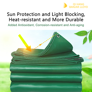 Bạt PVC nhiệm vụ nặng nề không thấm nước chống tĩnh dệt chống UV Warp Windproof Tarp - Product Image 3