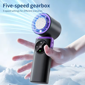 Nuevo Ventilador de Mano Sin Aspas 2026, Batería de 3600 mAh, 100 Velocidades, Enfriamiento con Hielo, Mini Ventilador Plegable para Hotel, Auto y Hogar - Product Image 1