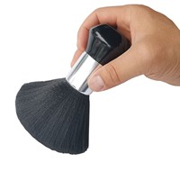 Cape de coiffure professionnelle en nylon écologique et durable avec fermeture à pression réglable, brosse à poussière pour le cou, cape de salon de coiffure unisexe