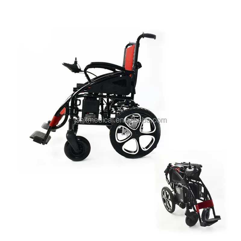Outdoor Travel Light Weight Portable Wheel Chair Folding Electric Wheelchair For Disabled