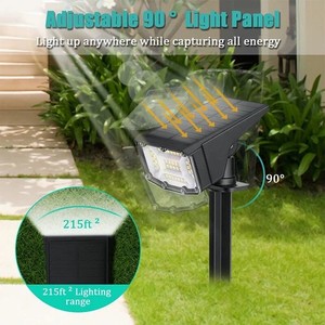 Éclairage Décoratif de Jardin, Projecteurs Solaires Extérieurs LED pour Allées, Cours et Jardins - Product Image 6