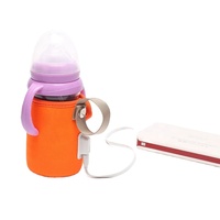 Chauffe-biberon portable USB 3 mm en néoprène, motif dessin animé, couleur personnalisable, isotherme, pliable, refroidisseur de lait maternel