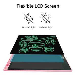 Tablette d'écriture numérique LCD autocollante personnalisable à écran couleur effaçable, 8,5, 10, 12, 16 pouces, à prix abordables - Product Image 6