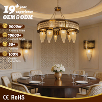 Lustre LED sur mesure de grande taille pour mosquée, complexe hôtelier, salle de prière, hall d'hôtel - Fabrication islamique