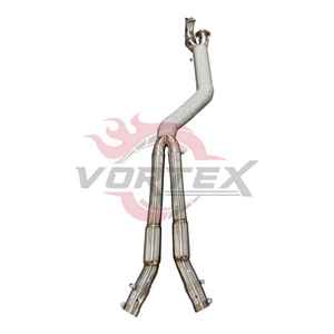 Tubo de Escape Intermedio VORTEX de Acero Inoxidable de Igual Longitud, Pulido Espejo, Sonido GTR 0MM para BMW G80 M3, Alta Gama, Gran Venta - Product Image 1