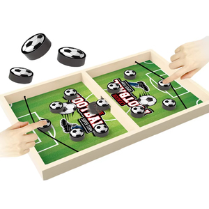Mancınık satranç ahşap masaüstü Mini futbol basketbol hokey masa oyunu <span class=keywords><strong>2</strong></span> oyuncu savaş oyunu aile interaktif ahşap satranç - Product Image 3