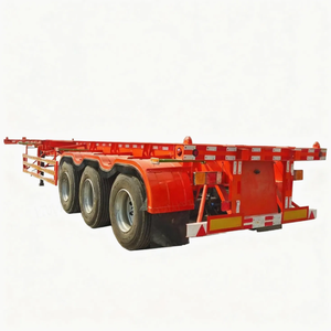 Semi-<span class=keywords><strong>remorque</strong></span> <span class=keywords><strong>châssis</strong></span> porte-conteneurs squelette 3 essieux 40 pieds, économique et robuste pour les entreprises de logistique maritime - Product Image 6