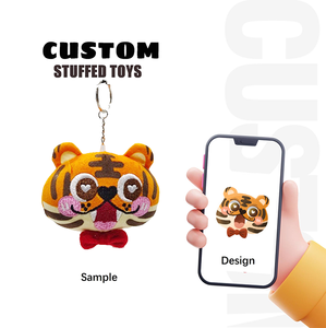 Đồ chơi nhồi bông mềm mại thiết kế Kawaii, logo tùy chỉnh của nhà sản xuất, tự làm đồ chơi nhồi bông, móc khóa đồ chơi nhồi bông - Product Image 2