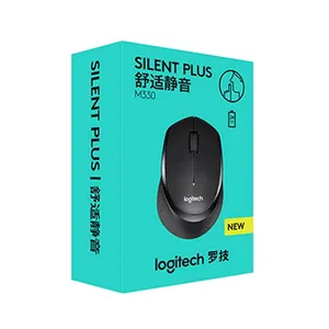 logi tech M330 Wireless Mouse Quiet 2.4GHz USB 1000DPI Receiver Optical Navigation Mice For Office Home PC/Laptop