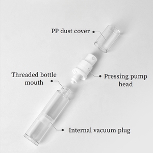 Botella Transparente con Bomba Airless de 5ml, 10ml, 15ml, con Pulverizador de Niebla Fina para Perfume, Tónico, Aceite Esencial, Envase de Belleza - Product Image 5