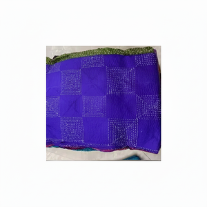 Dupatta de puntada redonda de seda de alta calidad para uso festivo Estola de seda suave hecha a mano Diseño personalizado para damas al mejor precio - Product Image 1