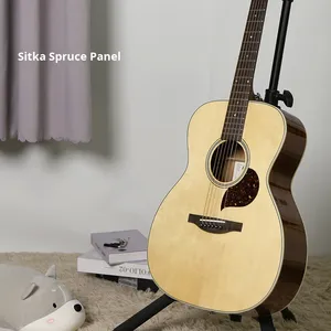 Guitare acoustique avec table en épicéa, dos et éclisses en acajou, touche en palissandre, pour performance, débutant, homme, femme, avancé - Product Image 3