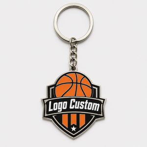Porte-clés personnalisés de haute qualité en gros, souvenirs de ligue, design de logo de club de basket-ball - Product Image 2