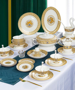 厂家直销马赛克H60件陶瓷餐具套装十人用餐骨瓷餐具套装 - Product Image 2