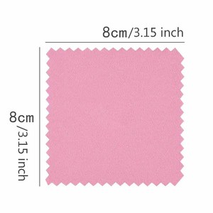 Paño de microfibra suave con logotipo personalizado de 8cm y 3,15 pulgadas, paño de limpieza de joyería chapado en oro y plata platino - Product Image 2