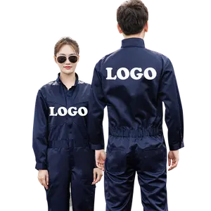 Logo Customized Work Overall Uniform Men Women Working Coveralls Welding Suit Car Repair Workshop Mechanic Uniform