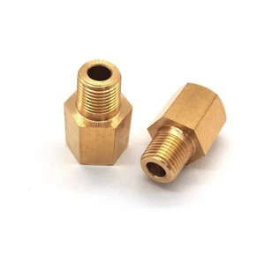 Brass Oil Pressure <b>Gauge</b> Adapter 1/8 Npt To 1/8 Bspt Fitting For Automotive Use - Product Image 3