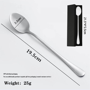 Cucchiaino da Caffè e Tè per Nonno - Acciaio Inossidabile Inciso 'Buongiorno Nonno' con Cuori Sorridenti, Regalo per Compleanno, Natale, Festa del Papà - Product Image 4