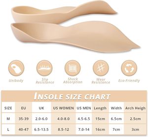 Dispositif de protection de confort TPR soutien de la voûte plantaire rembourré avec <span class=keywords><strong>semelle</strong></span> pied plat équilibre du <span class=keywords><strong>talon</strong></span> soulagement de la stabilité de la cheville <span class=keywords><strong>pour</strong></span> <span class=keywords><strong>semelle</strong></span> rembourrée - Product Image 6